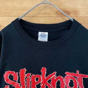 【DELTA MAGNUM WHIGHT】Slipknot  バンドTシャツ 2005年ツアーt バックプリント スリップノット Mサイズ US古着