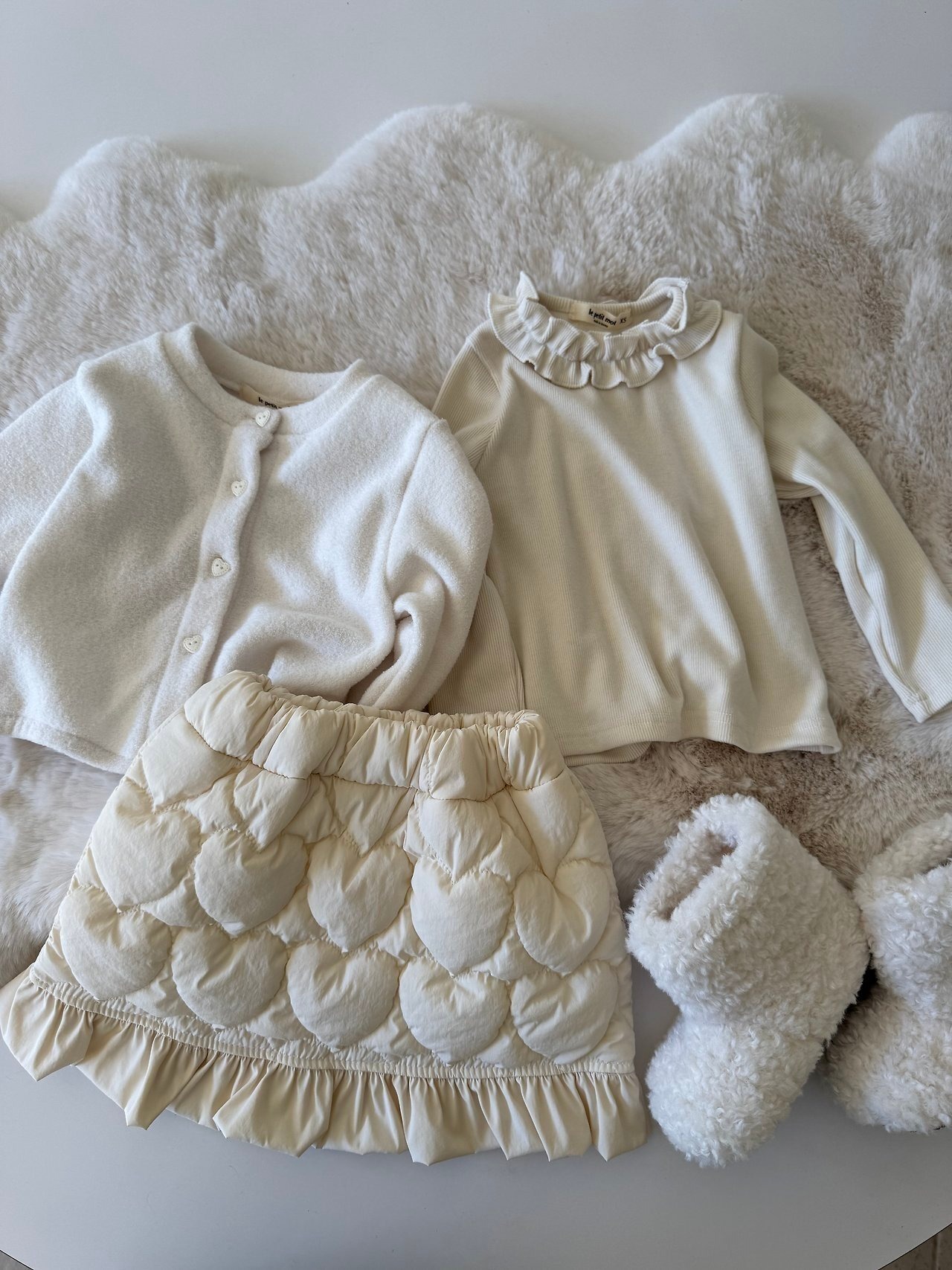 le petit mot［取寄］heart button cardigan 26winter