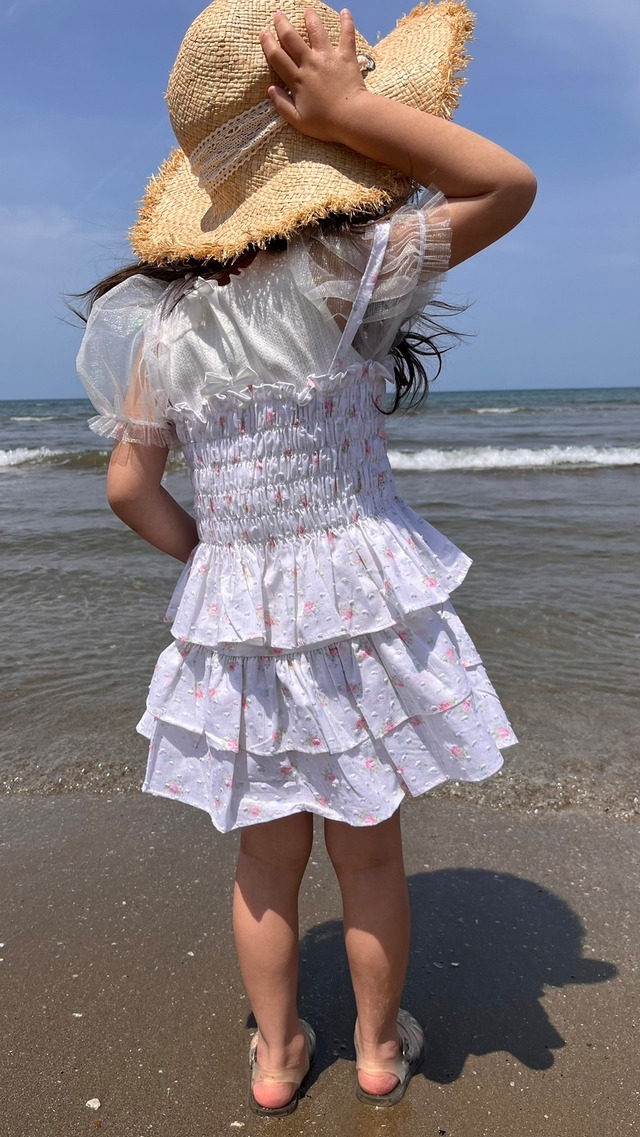 ラスト1 pinkL【即納】<Bonaloi>  Ellen 2-tier skirt