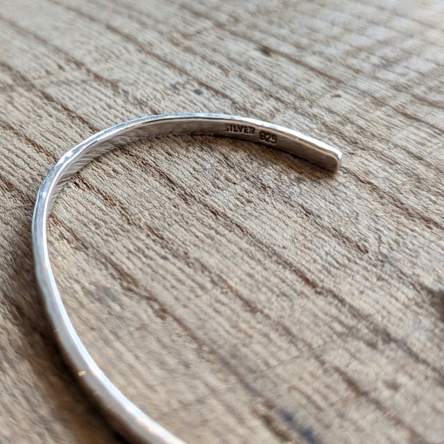 ラスト1点】Ericka Nicolas Begay シルバーバングル Silver Bangle
