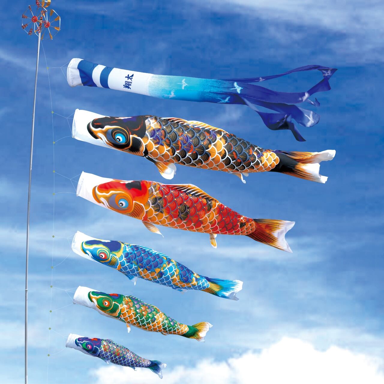 京錦大型セット　３M８点セット（徳永鯉のぼり）