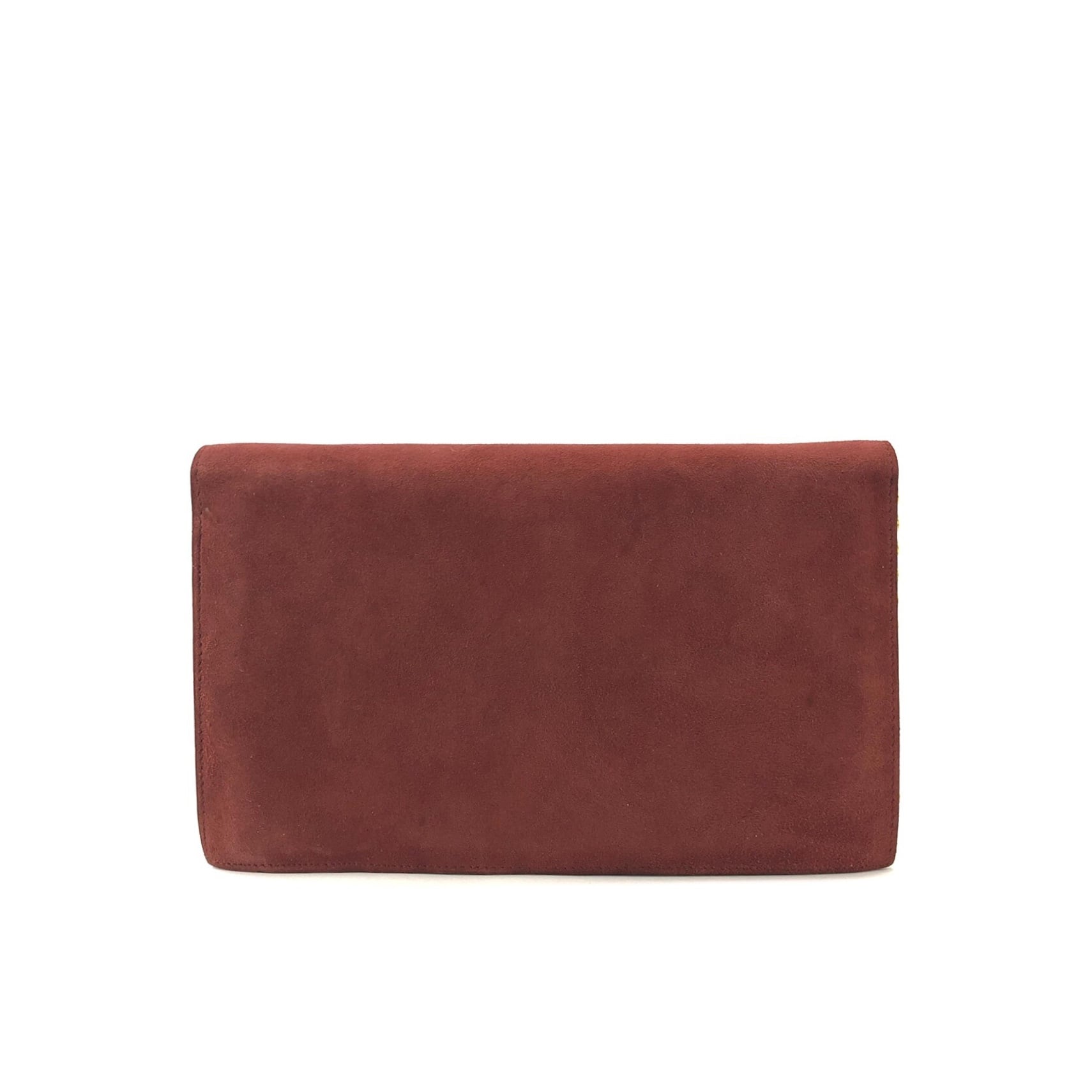 CELINE セリーヌ エンブレム ブラゾン スエード チェーン ショルダー