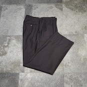 stripe wide slacks brown