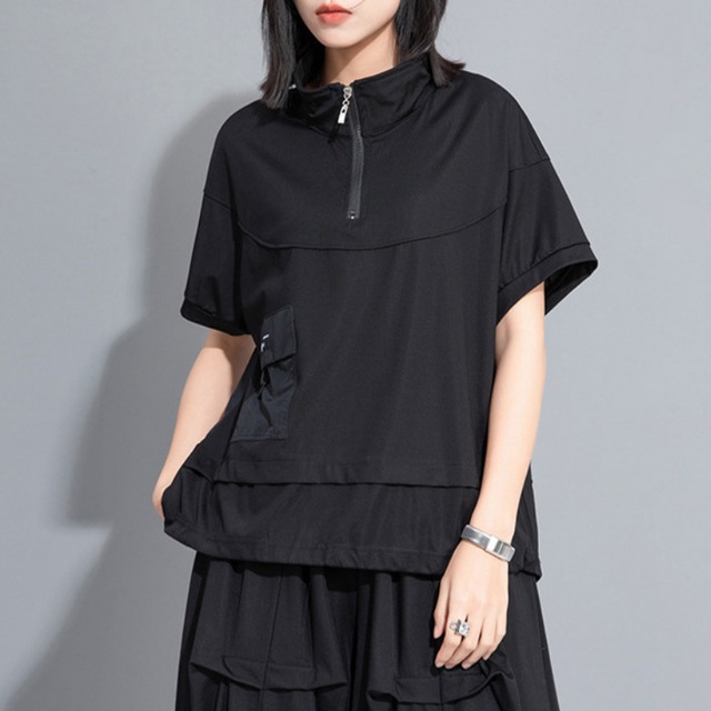 ハーフジップテクニカルプルオーバー 2color T0452