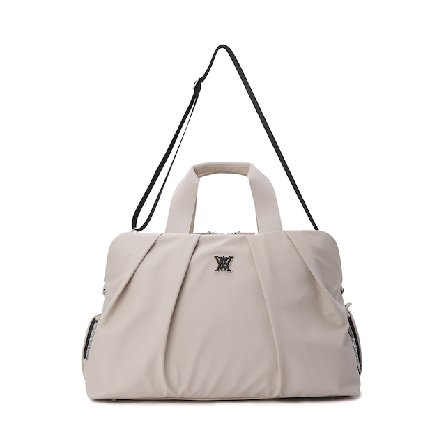 SHIRRING BOSTON BAG [サイズ: F(AGEUUBB03BEF)] [カラー: BEIGE]