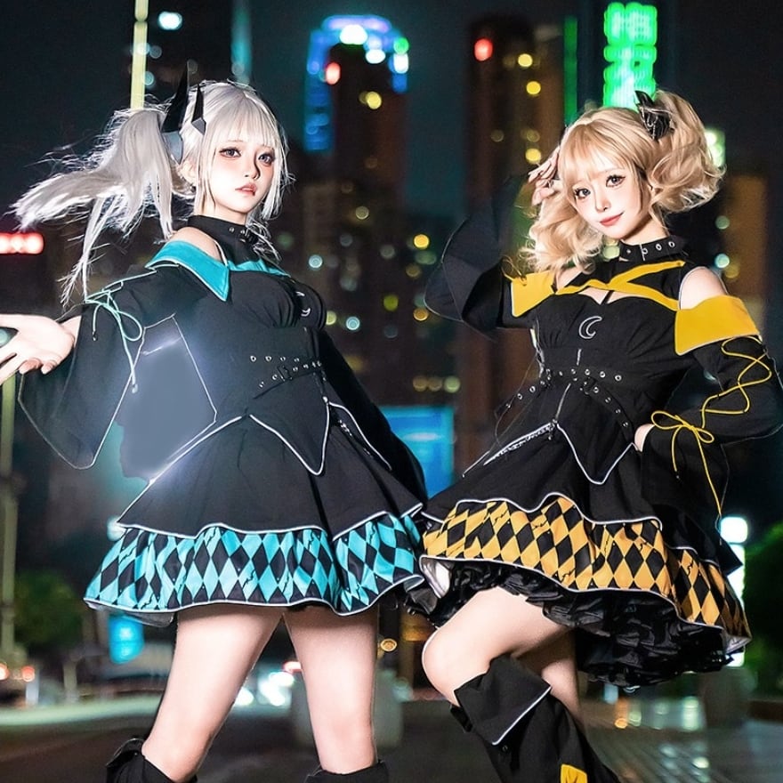 地雷系 サイバーパンクセットアップ 双子コーデ×ライブ向け｜WithU