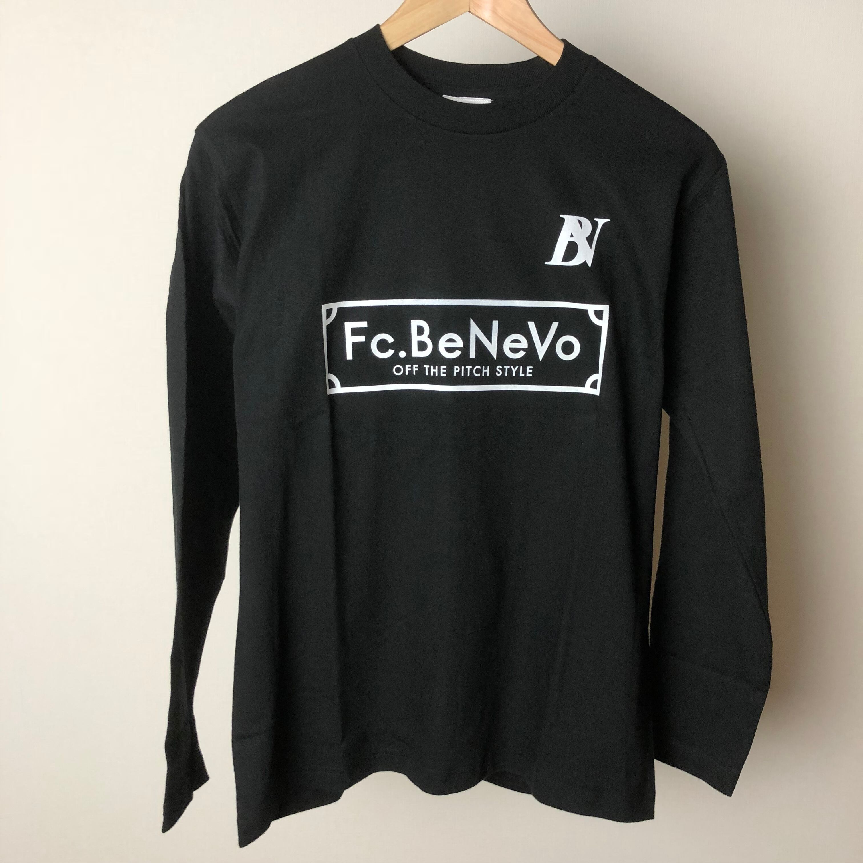 BV×Fc.BeNeVo STANDARD LOGO LONG SLEEVE-T (BLACK)