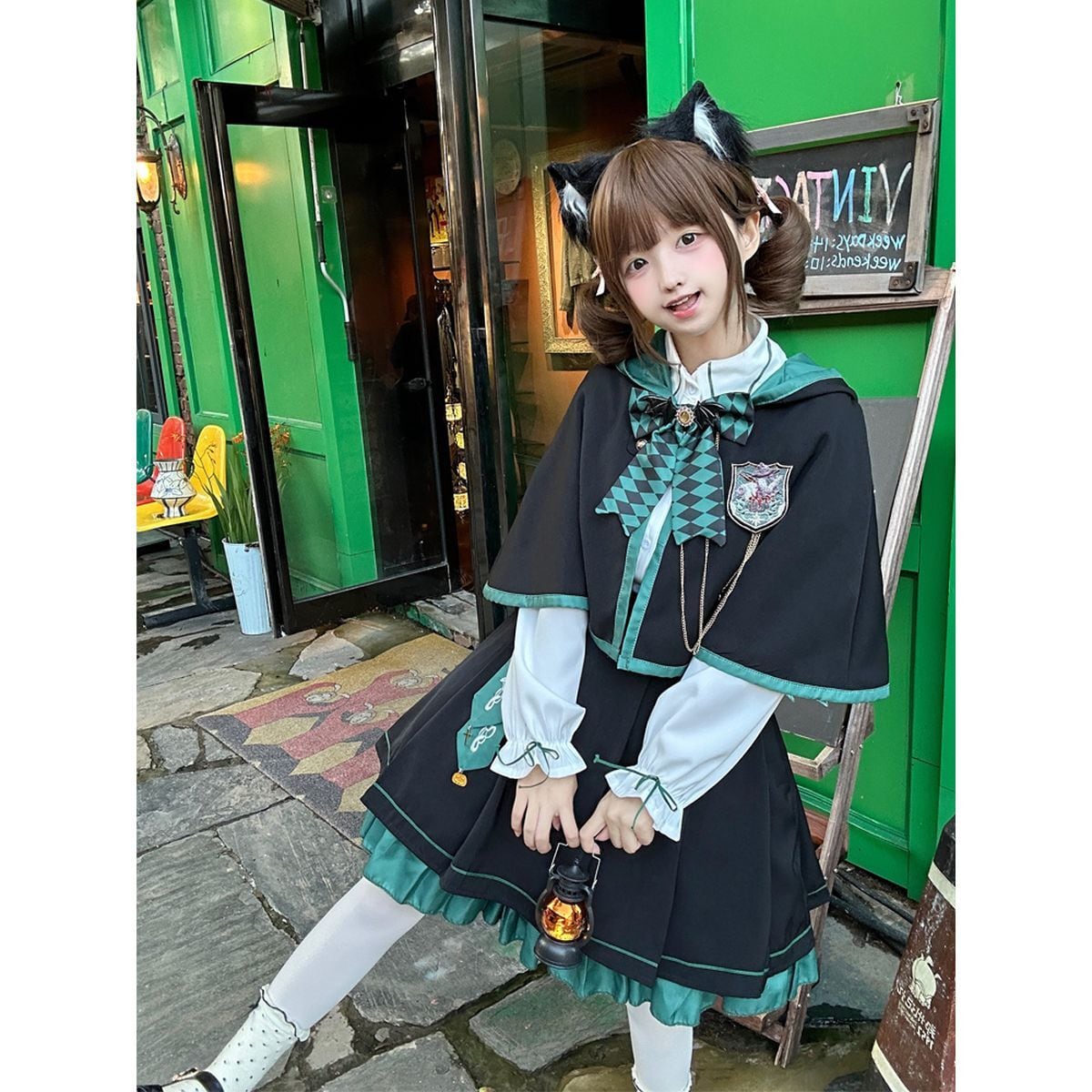 魔法学園制服ケープ付きセットセットアップ | Maiden's Rêve