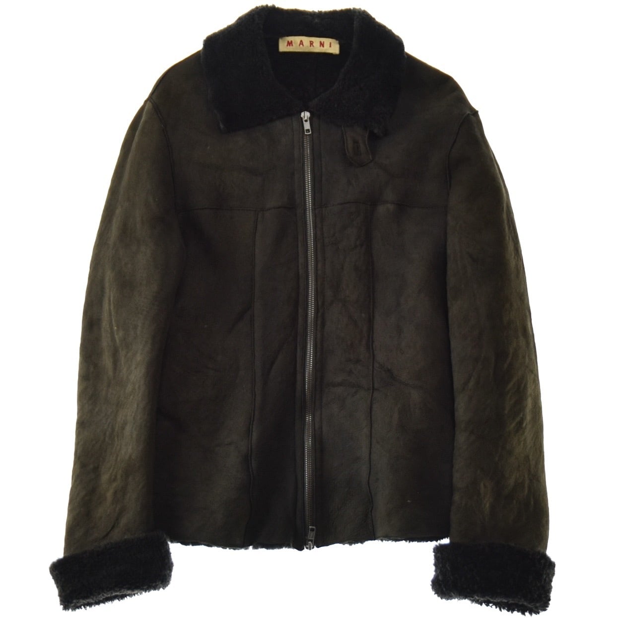 MARNI Lamb Leather Mouton Jacket Made In ITALY / マルニ ラムレザー