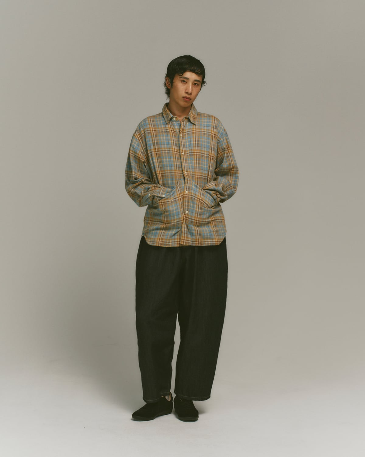 NYLON WIDE EASY TROUSERS made by Antwort | Pay ID