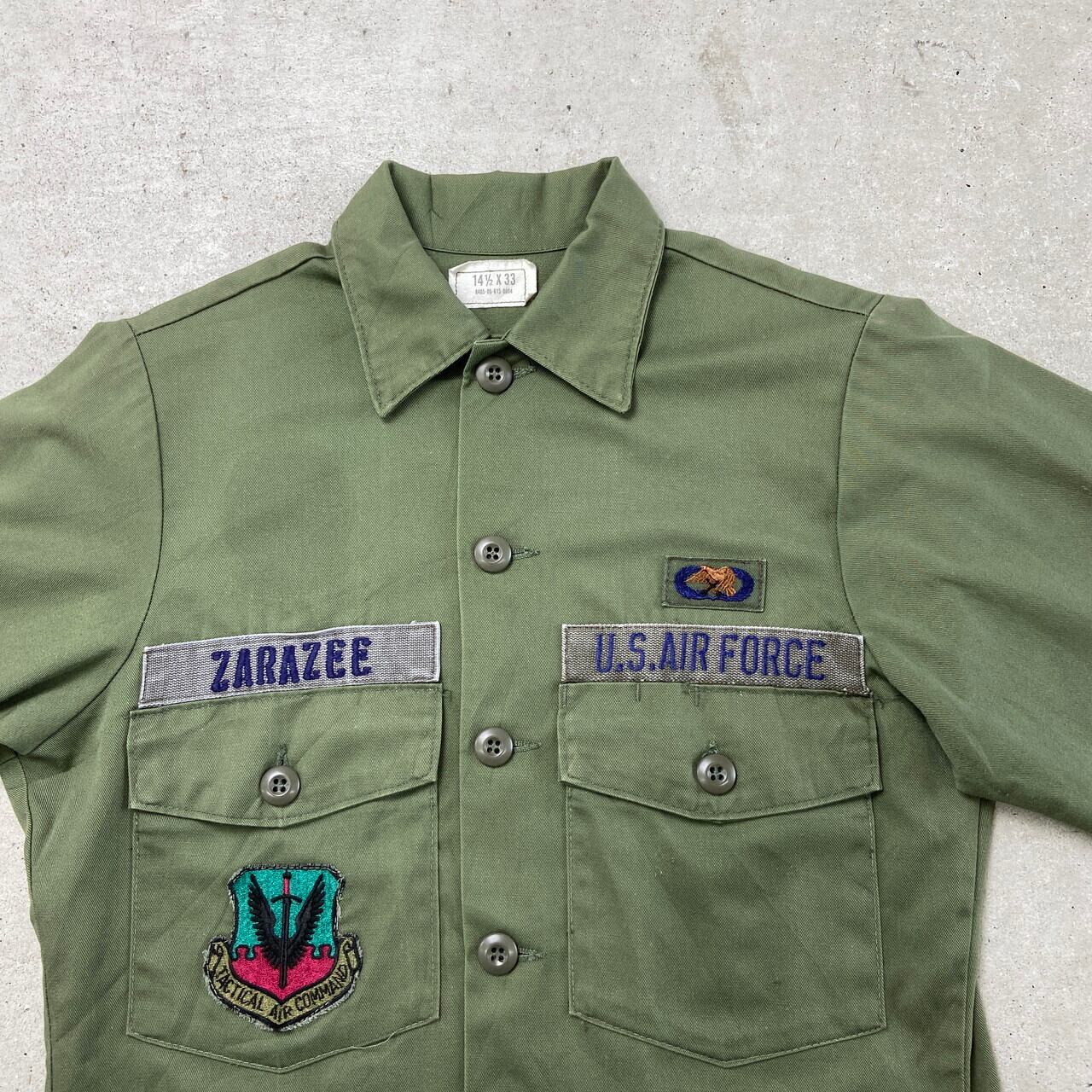 81年納品 80年代 米軍実品 U.S.AIR FORCE OG-507 ユーティリティシャツ