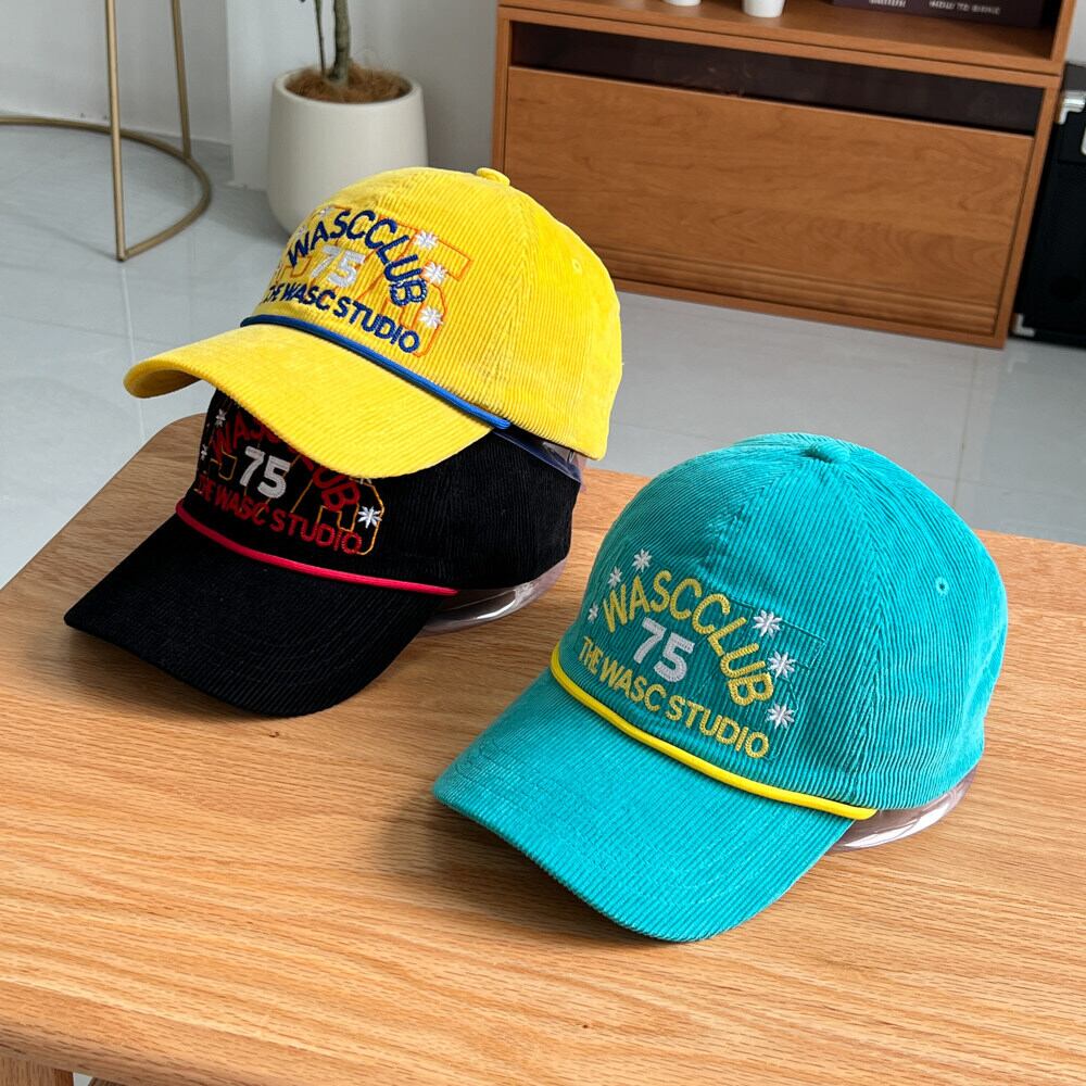 レトロカレッジロゴコーデュロイキャップ 3col R02931