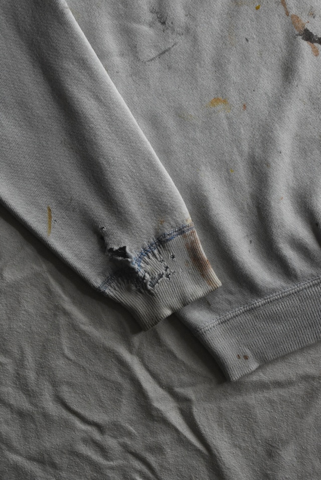 OK／60-70's "SPORTWEAR of Creslan and Cotton" raglan sleeve art paint sweat