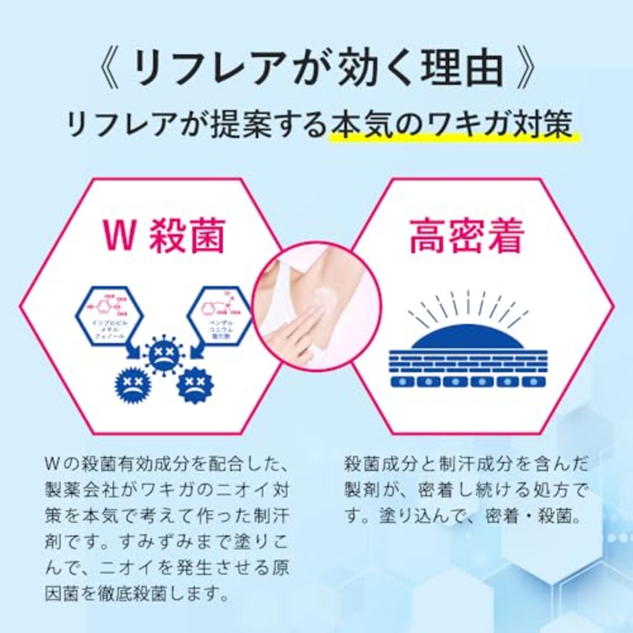 【医薬部外品】メンソレータム リフレア デオドラントリキッド 30mL(制汗剤 直塗り ロールオンタイプ ワキガなどのニオイの元に効く 無香料 殺菌有効成分W配合)