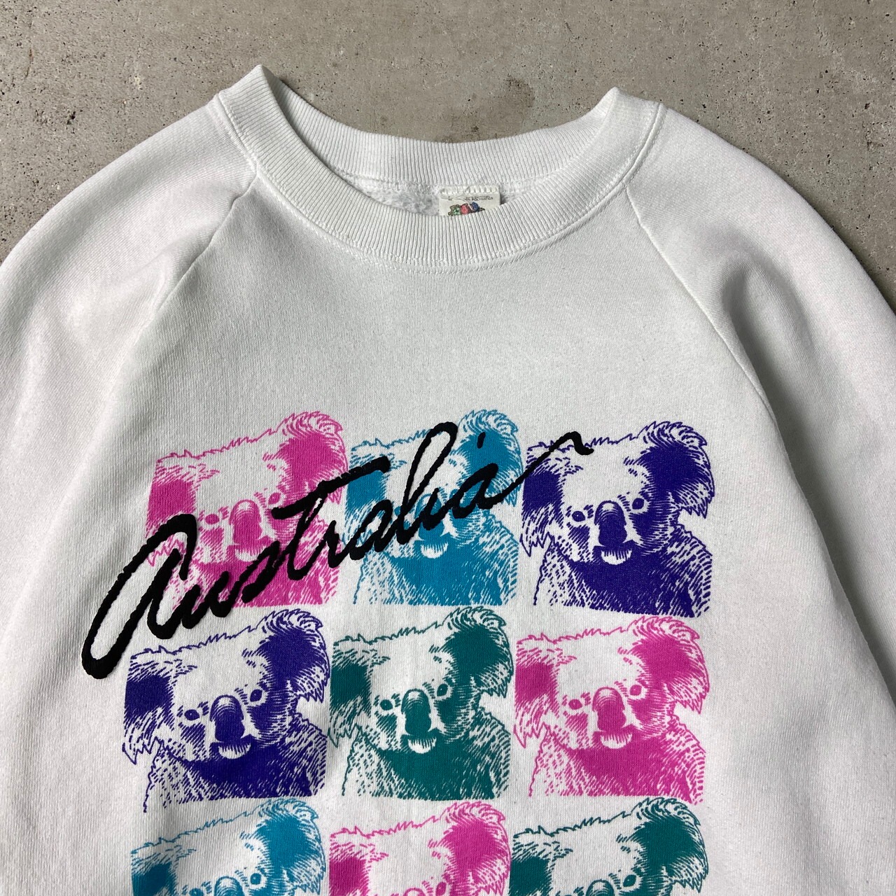 90年代 USA製 KOALA MANIA アニマルプリント スウェットシャツ メンズM 