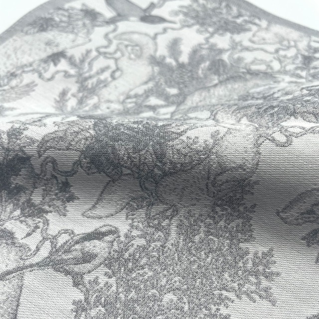【Tomoaki Murayama】村山大明 聖夜の生命 JACQUARD HANDKERCHIEF ジャガード織ハンカチ -グレー-