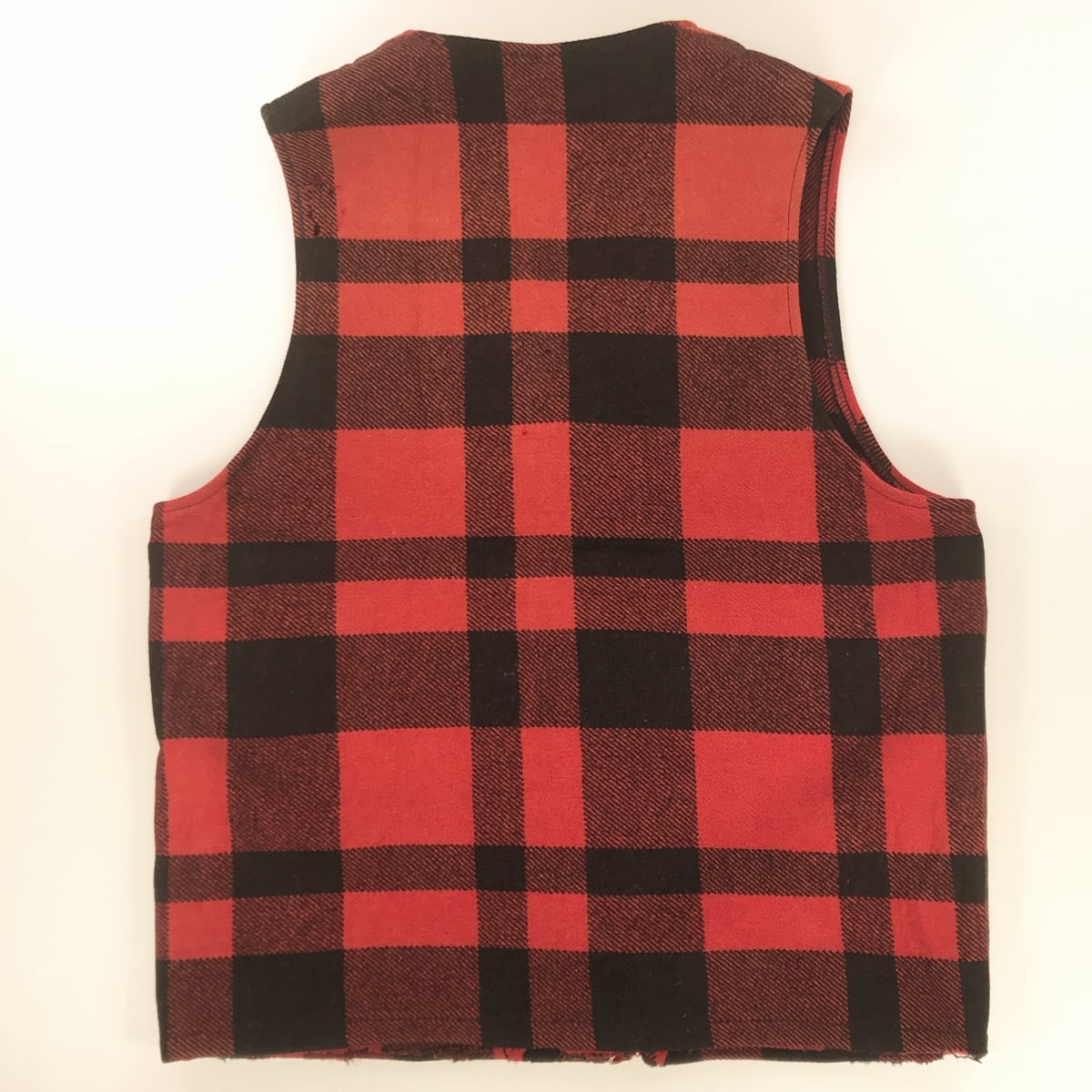 80s USA製 FILSON バッファローチェック マッキーノベスト 40 古着 80s USA製 FILSON 名作 多ポケット バッファロー チェック