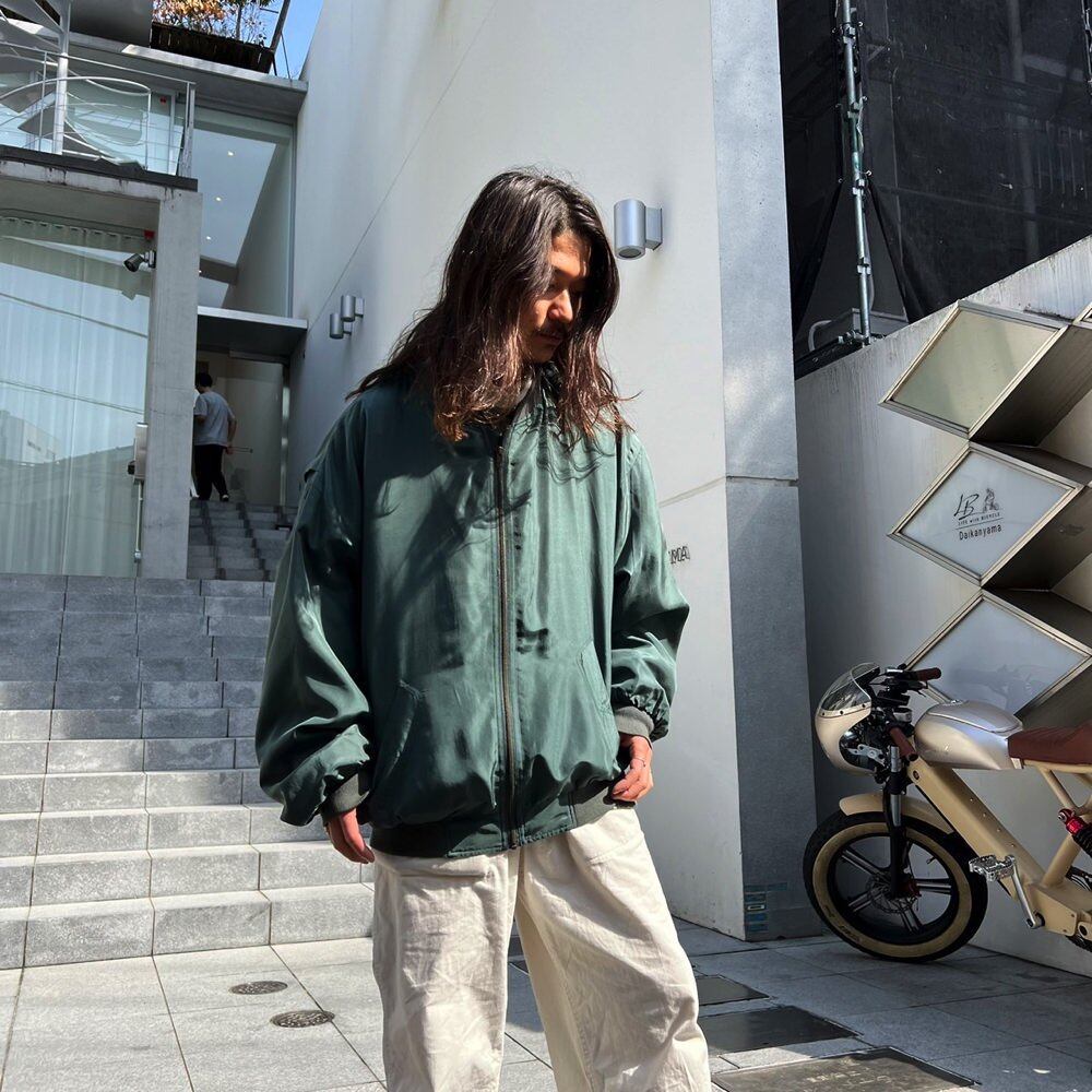 80-90s Vintage　Silk Bomber Jacket MA-1 80-90s Vintage Silk Bomber Jacket MA-1 il_1080xN