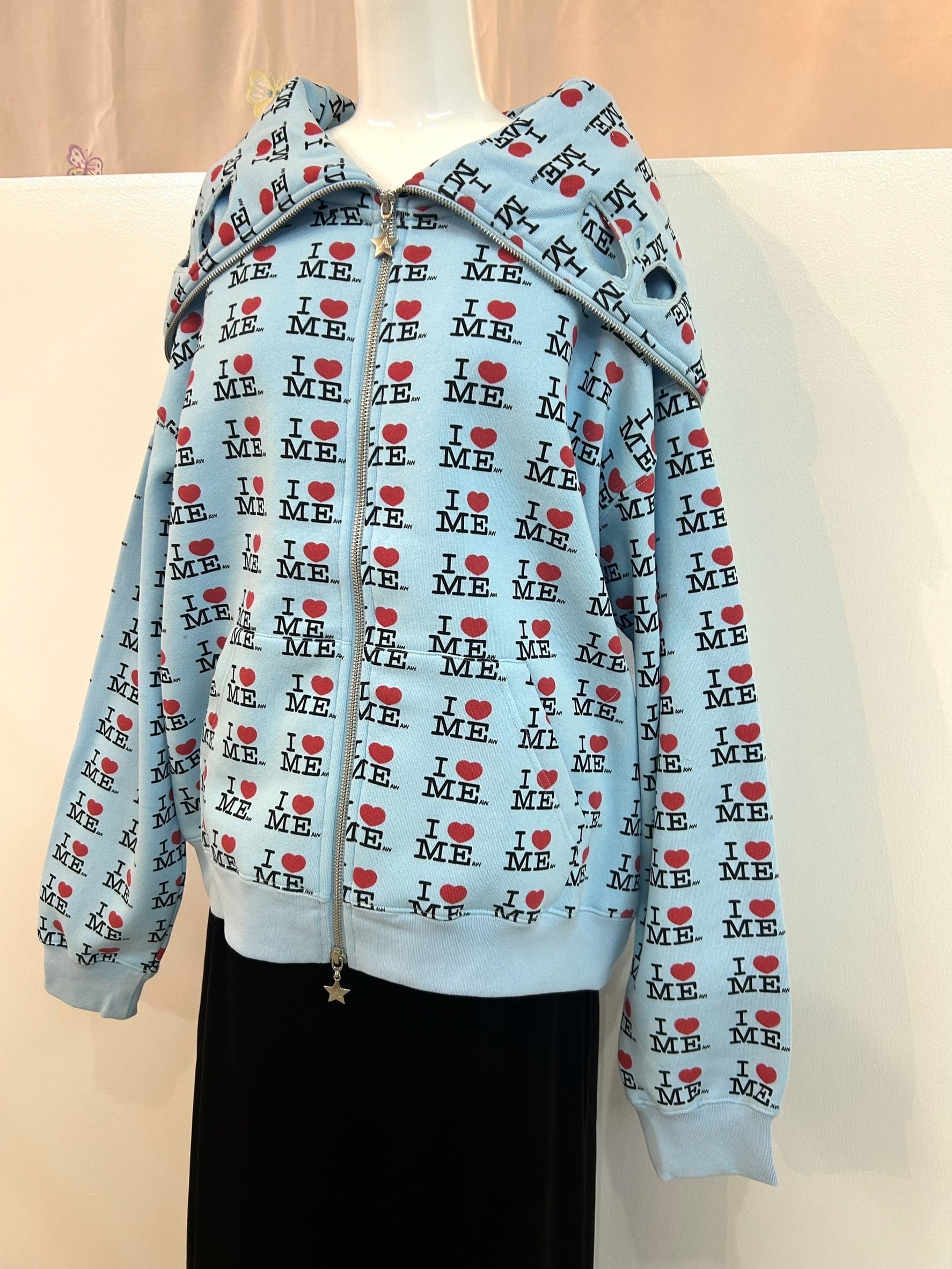 Ashley WILLIAMS I♡ME butterfly hoodie / blue | itimi