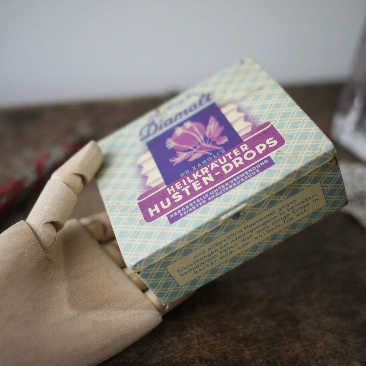 ドイツ Diamalt 薬草ドロップ缶 ティン缶