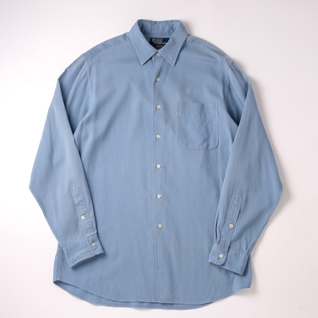 【極美品】Ralph Lauren special silk cotton "MARLOWE"shirt light blue size M  ／ 90年代 ラルフローレン スペシャル シルク コットン シャツ ライトブルー 長袖 サイズM