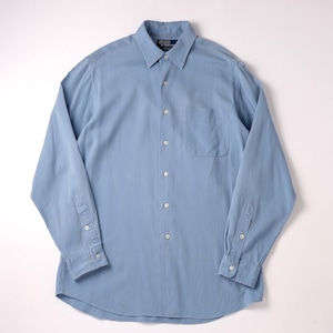 【極美品】Ralph Lauren special silk cotton "MARLOWE"shirt light blue size M / 90年代 ラルフローレン スペシャル シルク コットン シャツ ライトブルー 長袖 サイズM