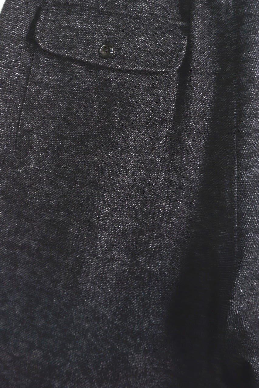 Wool Linen Tweed Wide Pants