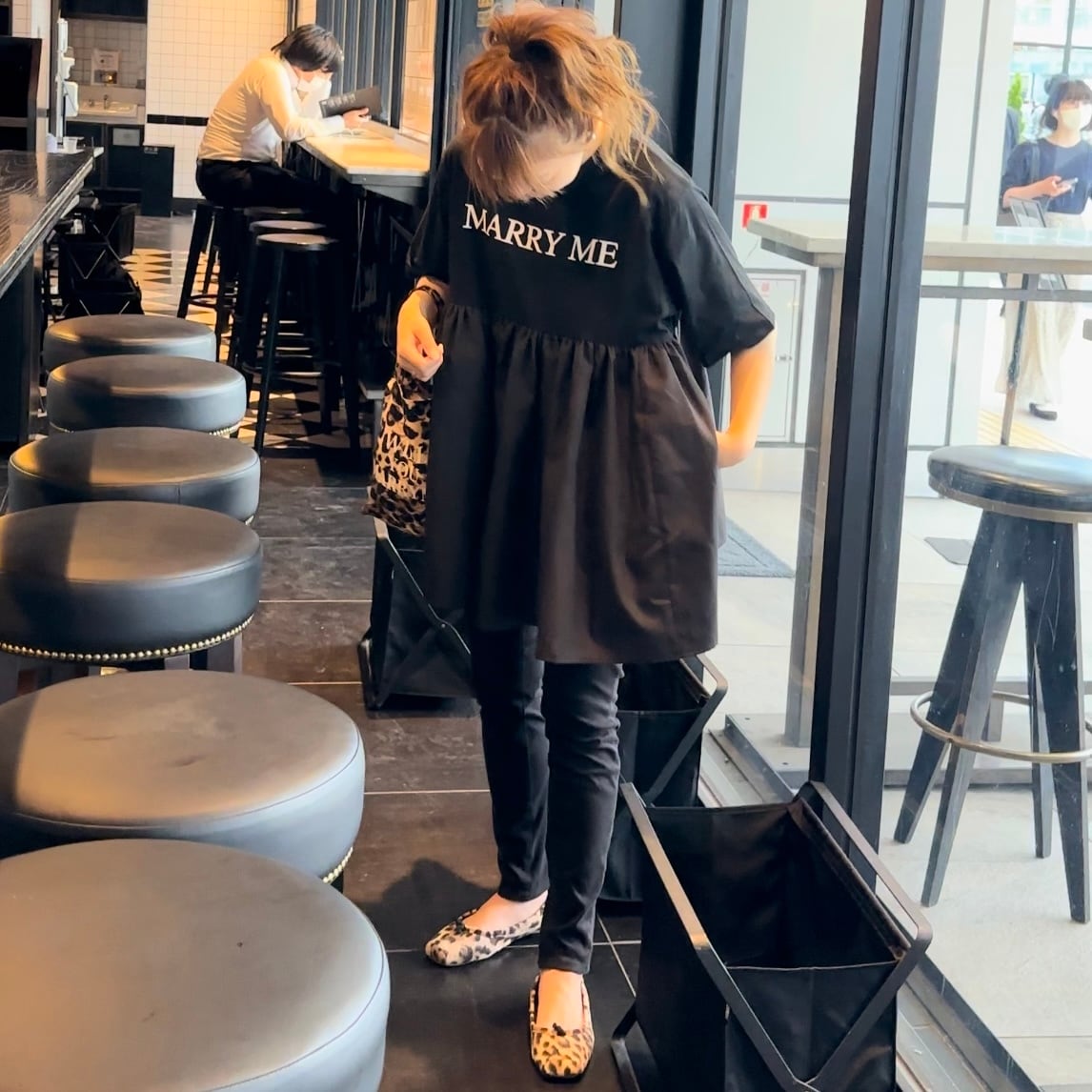 marryme logo t ブラック トップス MARRYME PERL LOGO T Pearl Drums