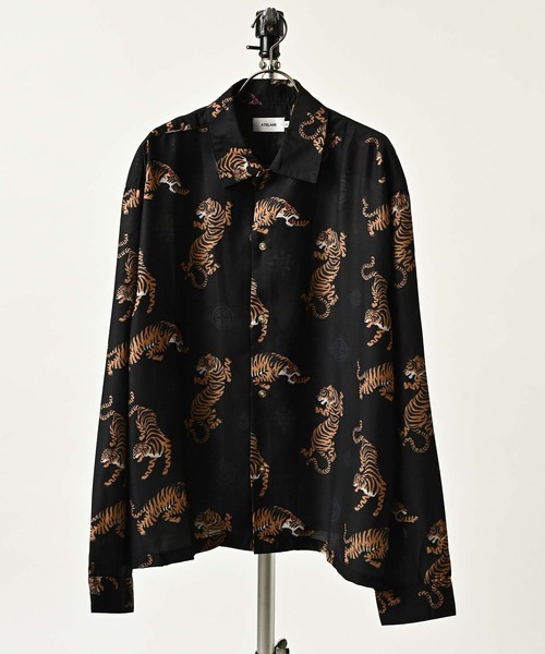 ATELANE All-over transfer print shirt (tiger) 26A-25010