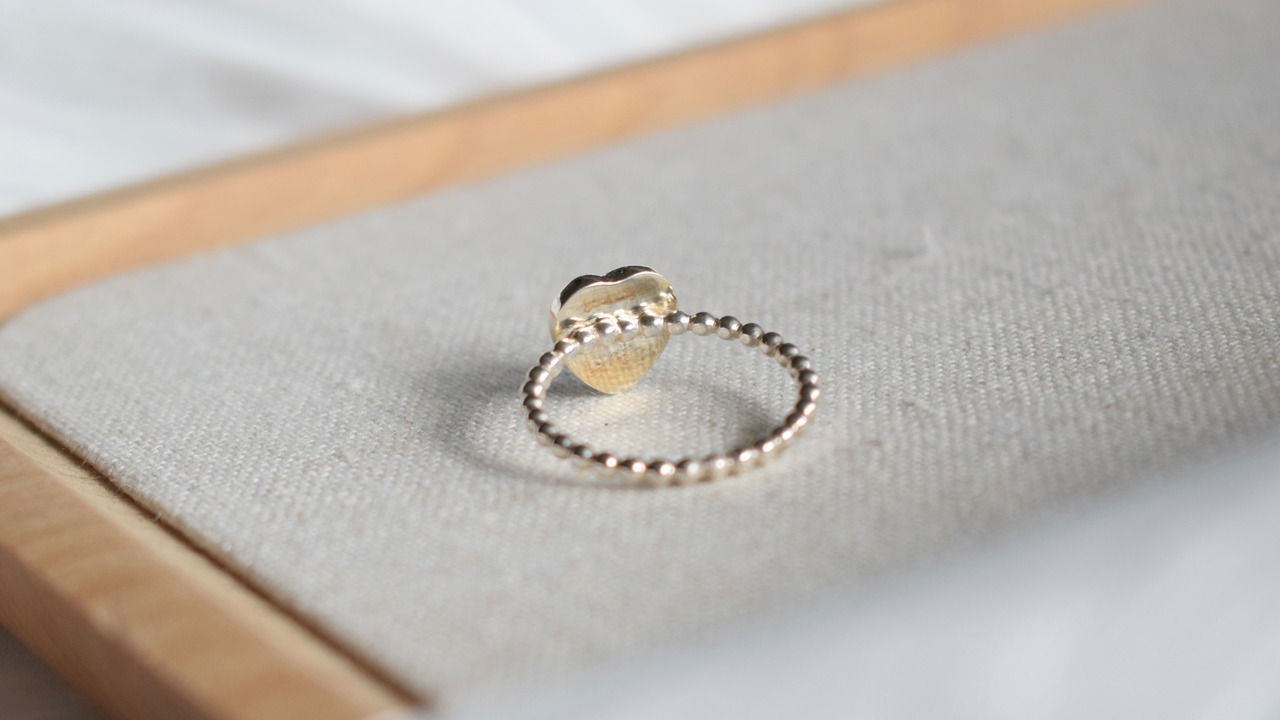 Sleeping Beauty  heart turquoise ring /tubutubu 《silver925》【受注製作】