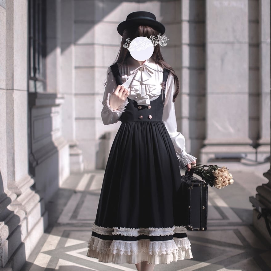 SEASONZ クラロリ ファッション ジャンパースカート お嬢様 学園風 甘め 控えめ