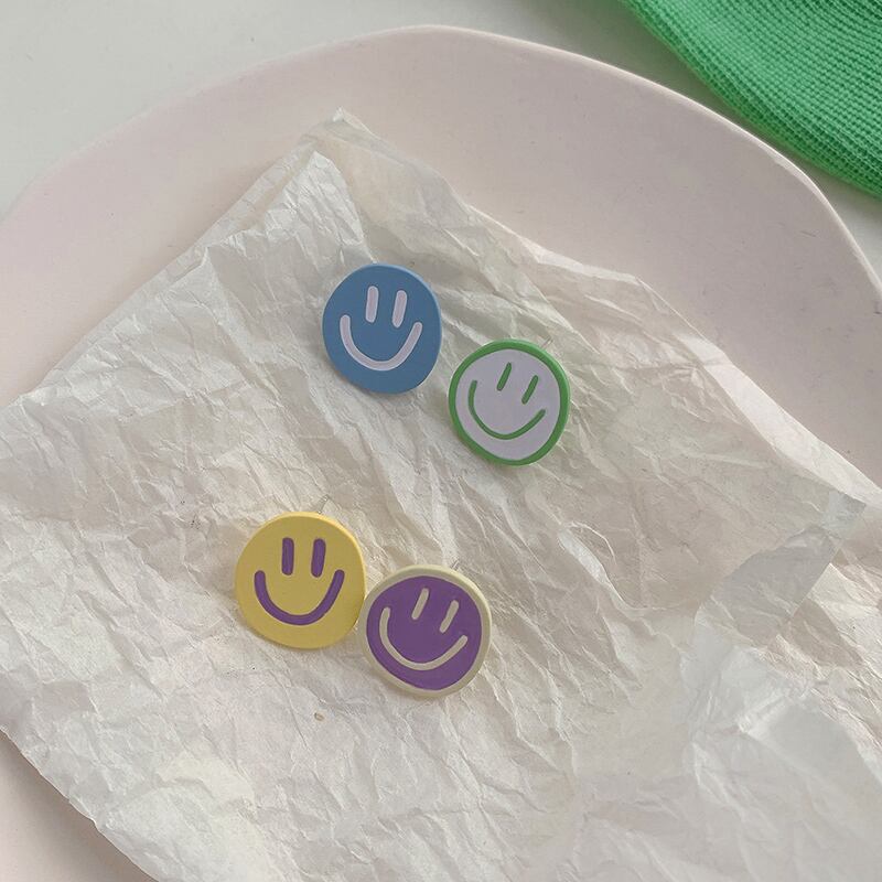 カラーイヤリング ハートアシンメトリー 大人ガーリー スウィート キュート カジュアル 指輪 ブラック・アイド・ピーズ85727449775