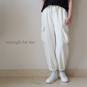 【enough for me】サイドZIPカーゴパンツ(24218)