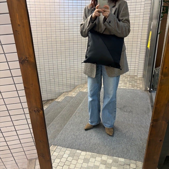 B.stuff　 再入荷！ナイロンコンビ変形2WAYショルダー(クロ)