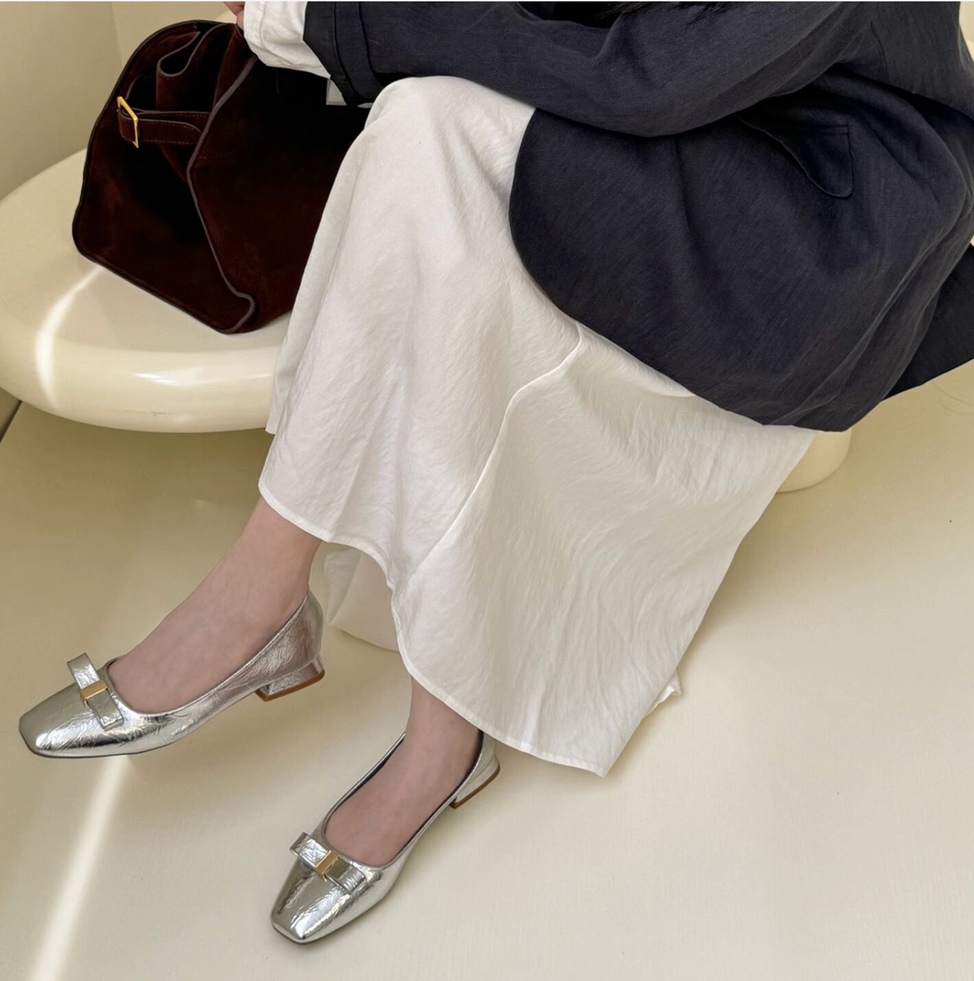 Square Toe Shallow Single Shoes