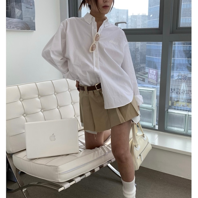 [ONMIND] miu cotton shirts ( ivory / pink / blue ) 正規品 韓国ブランド 韓国ファッション 韓国代行 シャツ