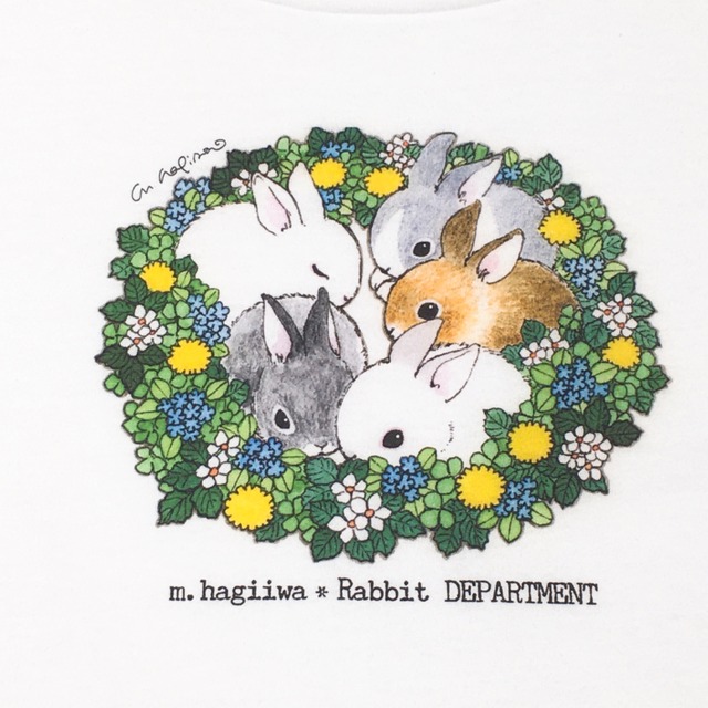 萩岩睦美イラスト うさぎさんtシャツ ラビットデパートメント Rabbit Department うさぎ雑貨