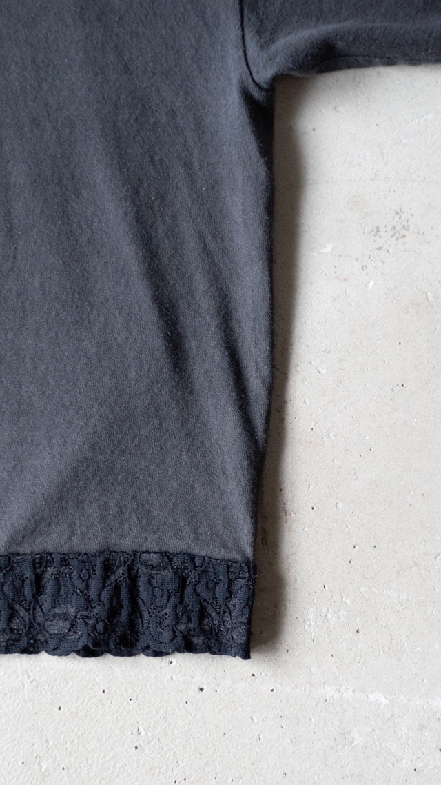 unknown 1990s Crew neck tee with lace