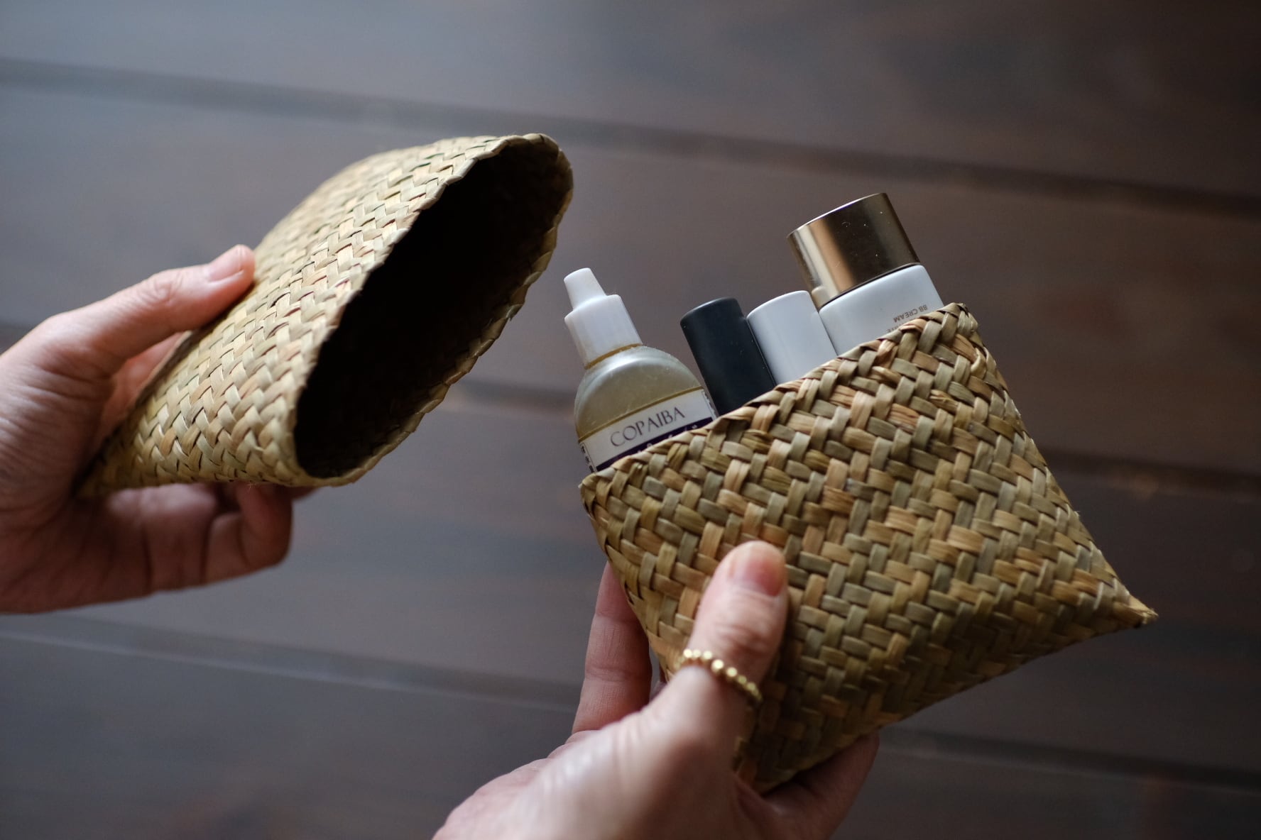 くらし/huuhuuonlinestore 水草スクエアスライドポーチ(12㎝)