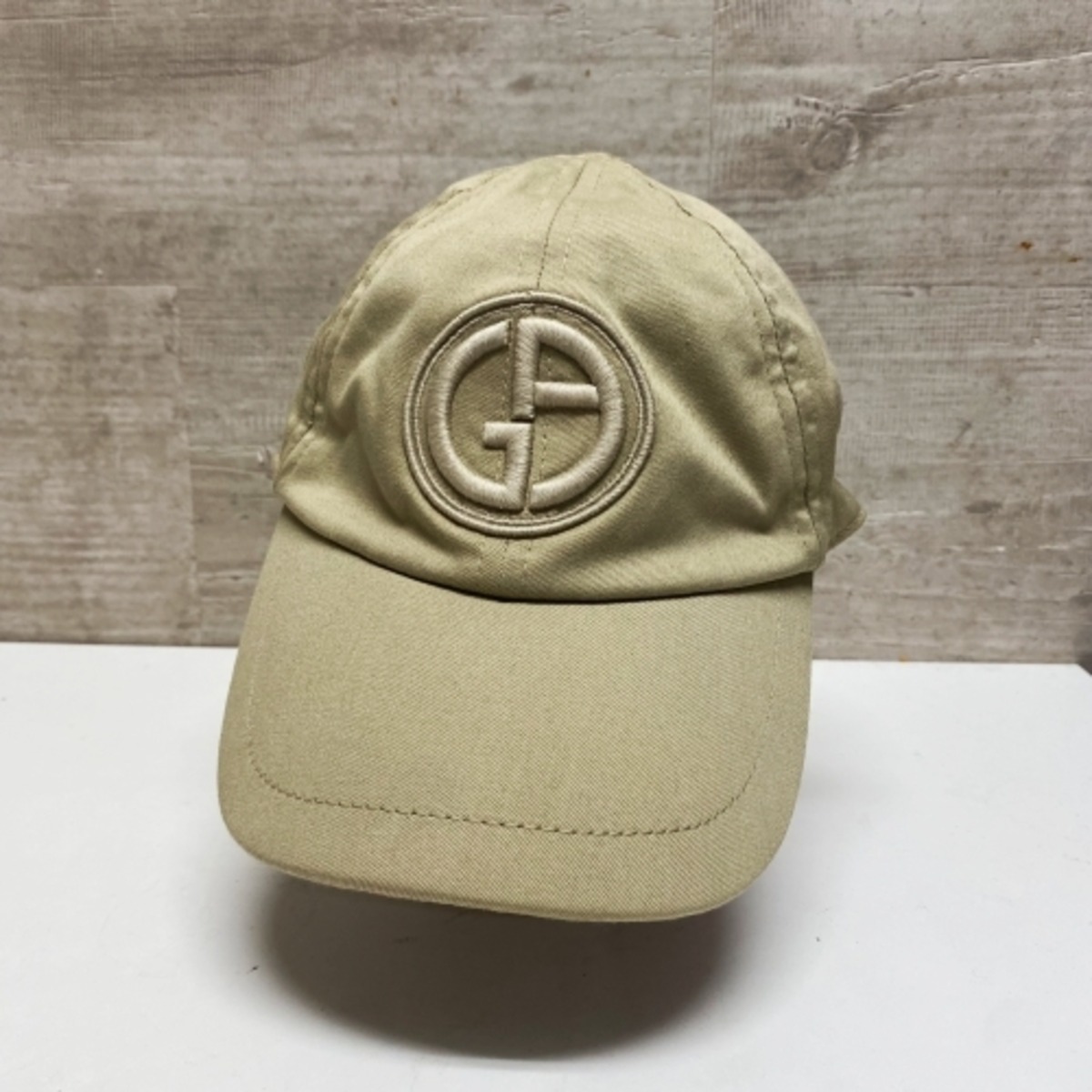 Giorgio Armani ジョルジオ アルマーニ コットンキャップ ベージュ 