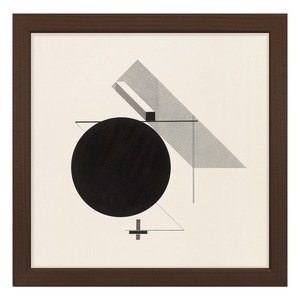 [額縁付き] Proun IV エル・リシツキー アートポスター 223×223mm 天然木 ポスターフレーム 木製 絵画 名画 日本製 APFS113