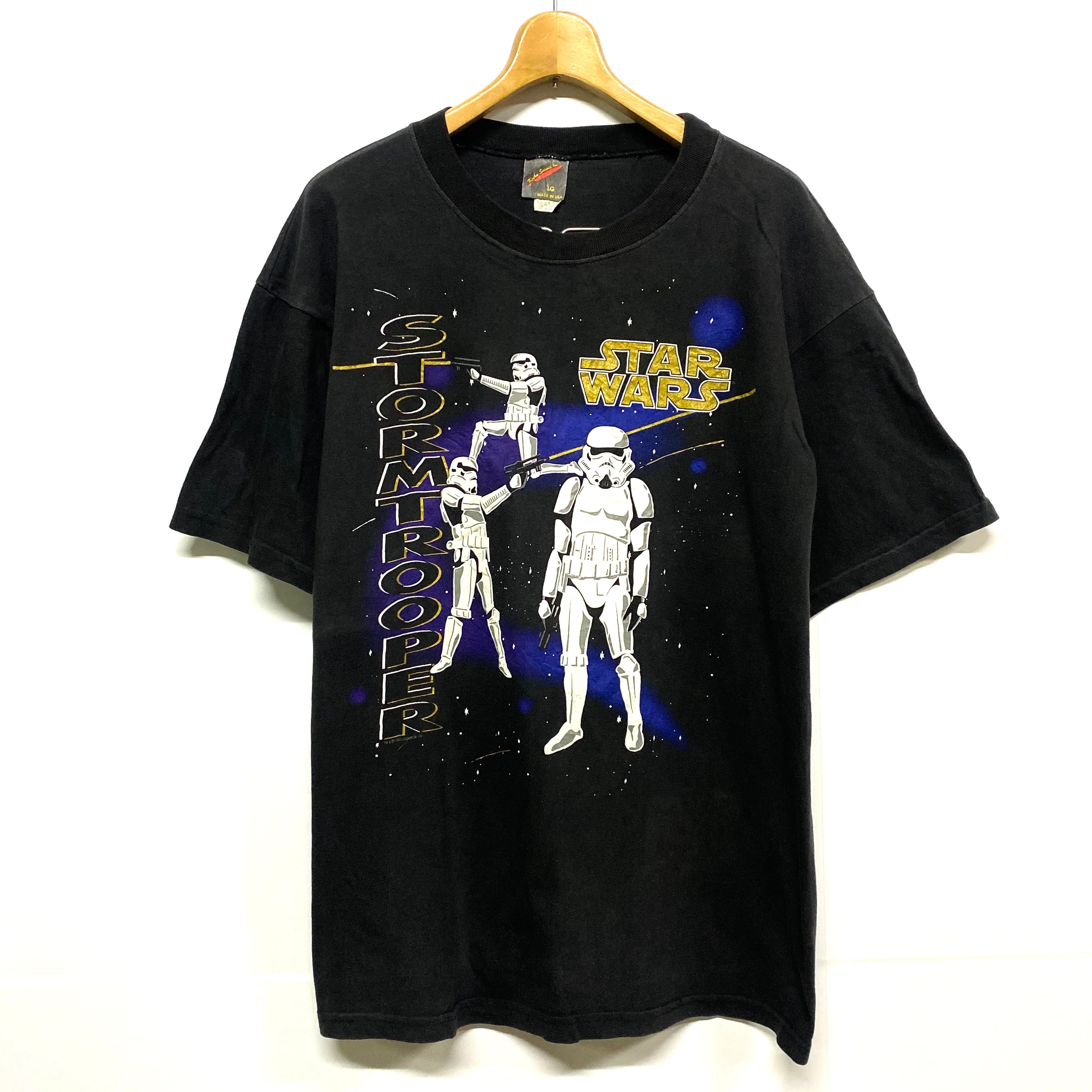 90年代 USA製 STAR WARS スターウォーズ ストームトルーパー ムービーTシャツ LG　ルーカスフィルム　 【Tシャツ】【VTG】【CS2211-30】 | cave 古着屋【公式】古着通販サイト powered by BASE