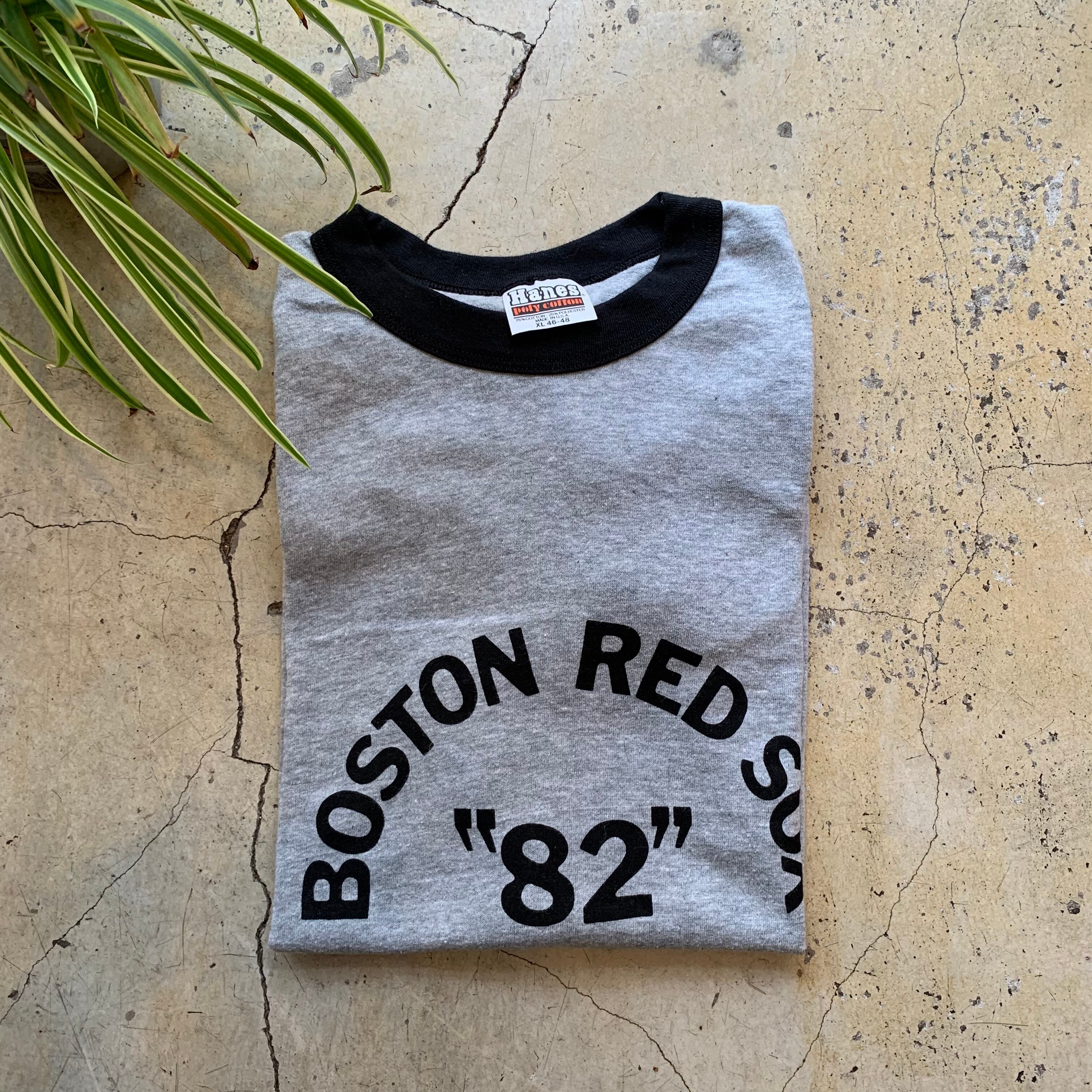 1982 Hanes "Boston Red Sox" Ringer Tee BLACK