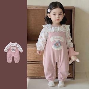 ベビー&キッズ 春新作 おしゃれ リボン パーカー & カジュアルパンツ 2点セット