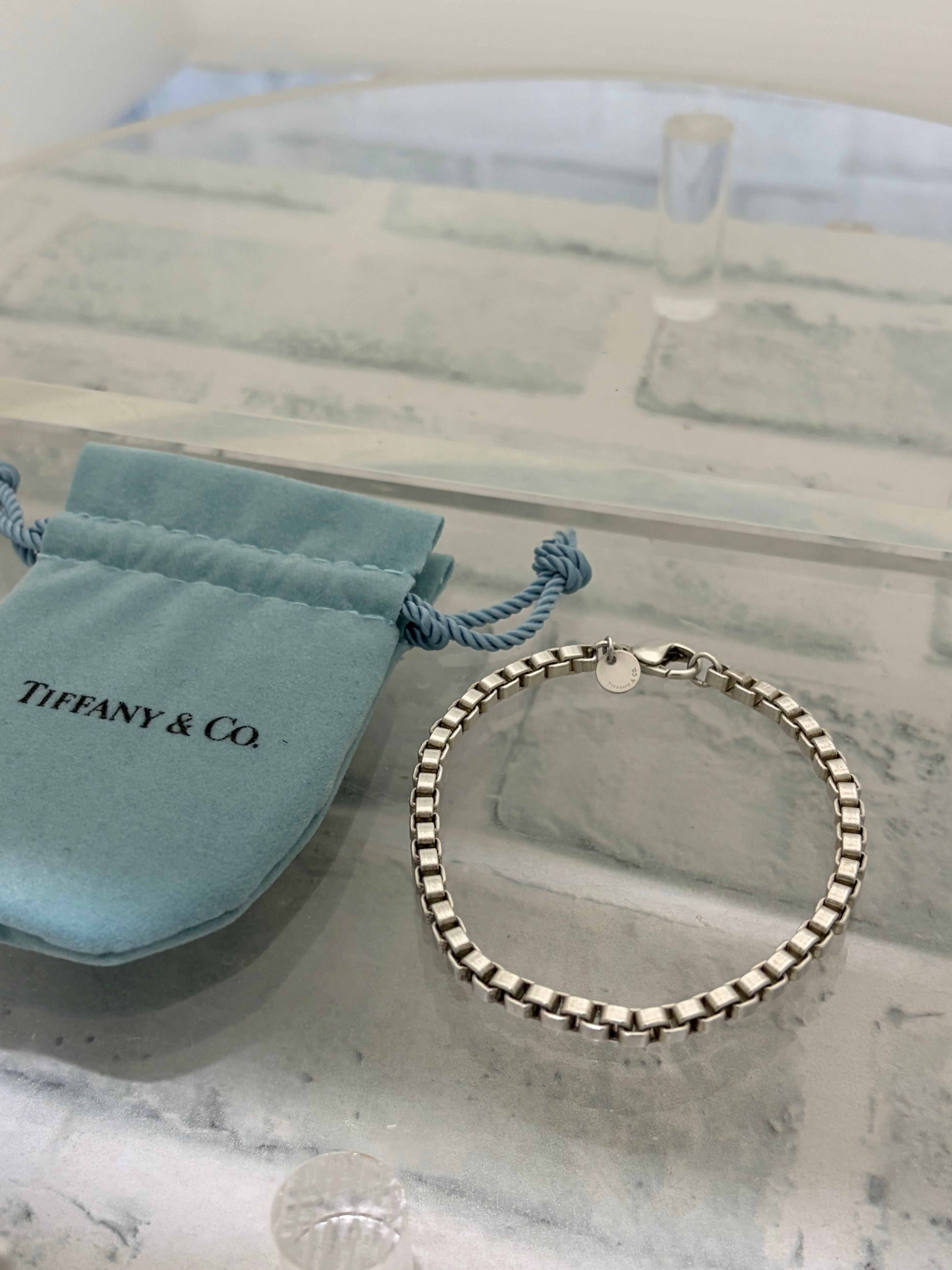 オールドティファニー　TIFFANY ベネチアン リンク　ブレスレット 美品 オールドティファニー TIFFANY ベネチアン リンク ブレスレット