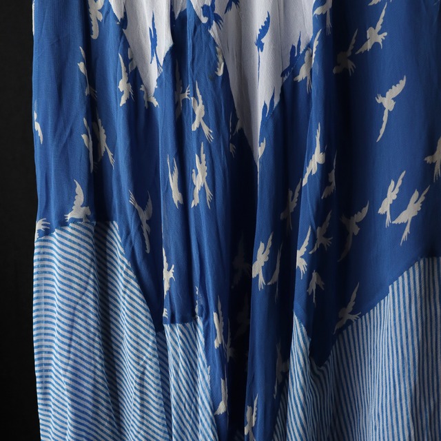 French vintage  gradation skirt グラデーションスカート