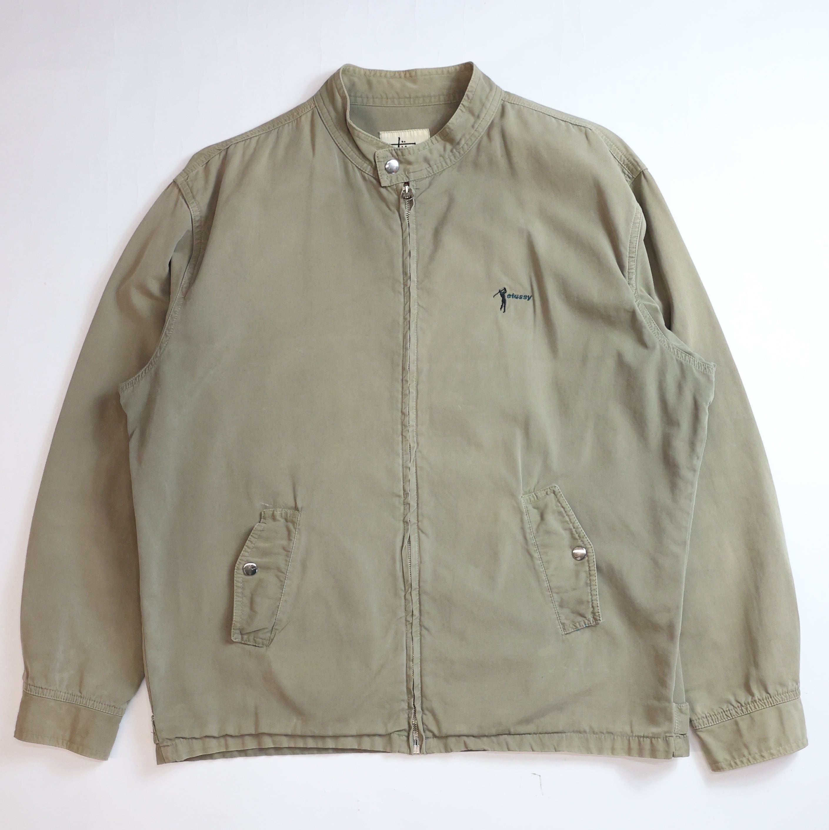 90S STUSSY OUTER GEAR GOLFER LOGO COTTON JACKET