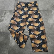 basketball pattern wide easy pants
