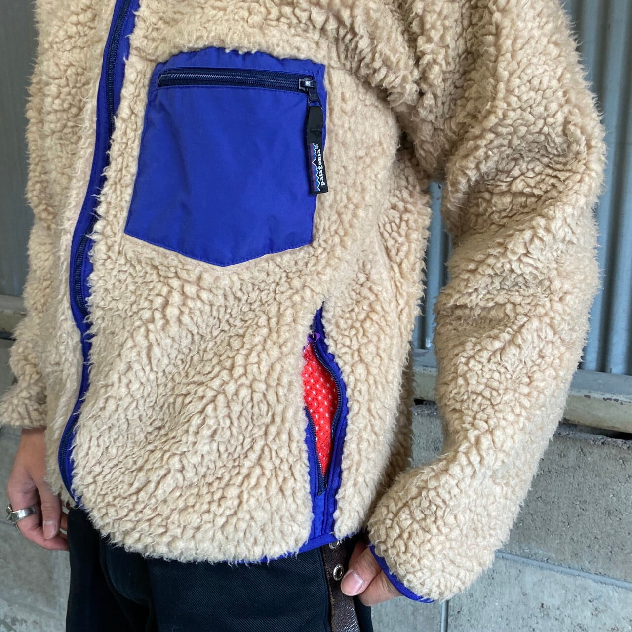 19年 patagonia レトロパイルジャケット L カーキ パタゴニア