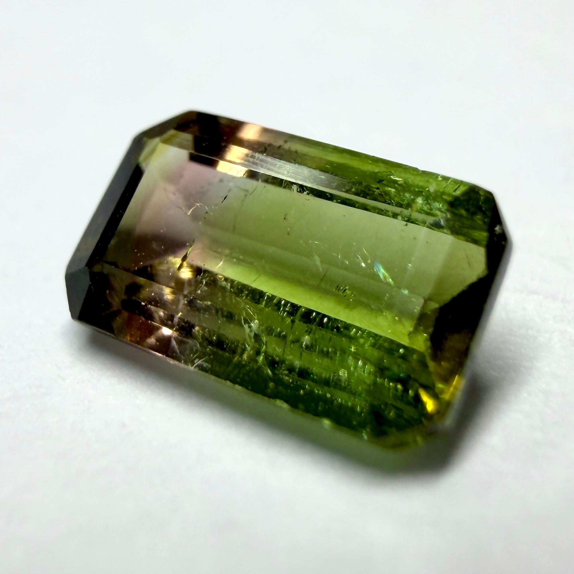 A594 天然バイカラートルマリン 0.795ct | Petal Gem